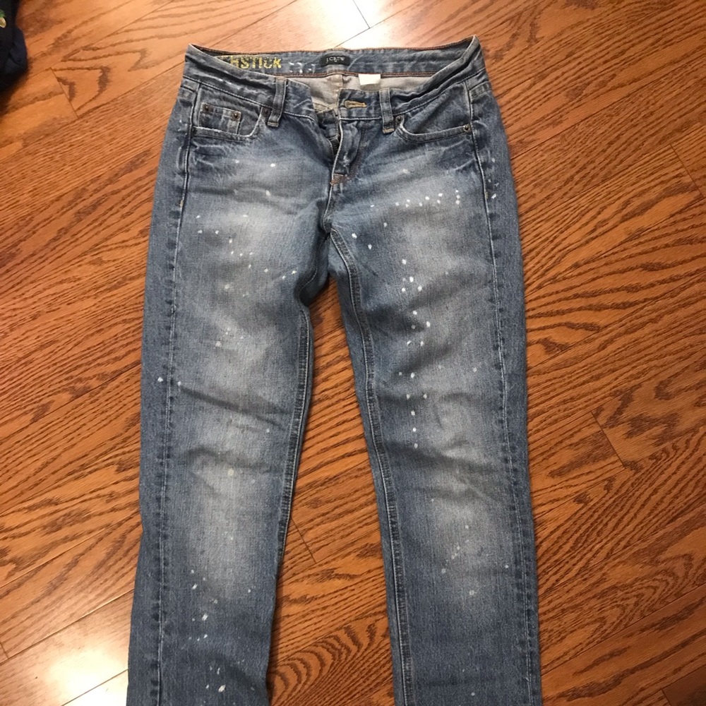 JCrew painted Jeans